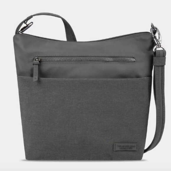 Travelon Metro Crossbody - Forest Heather w/ 5-Point Anti-Theft Protection, Gray - Picture 1 of 7